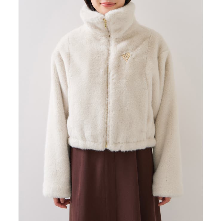 ブローチ付きアソートファーブルゾン | VIS  | 詳細画像19 