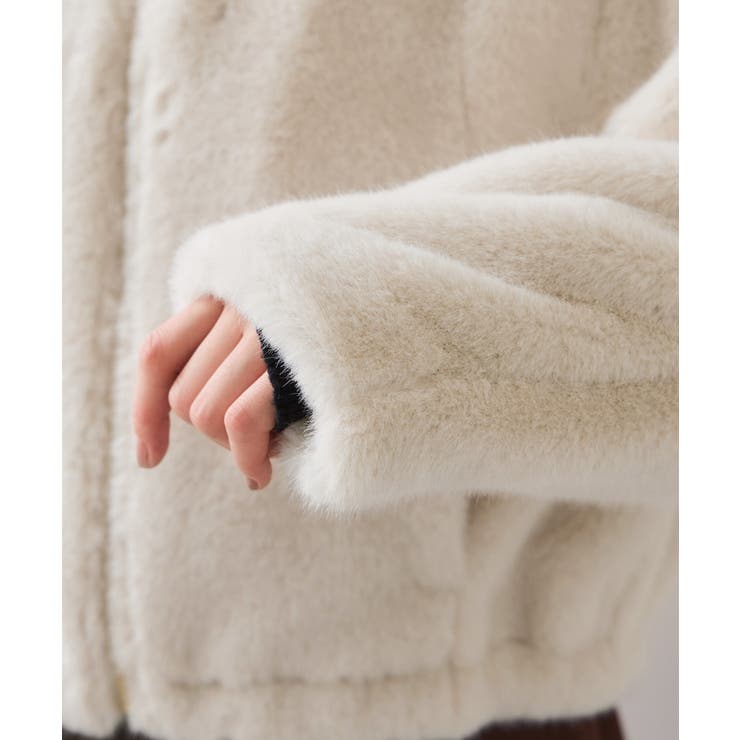 ブローチ付きアソートファーブルゾン | VIS  | 詳細画像25 