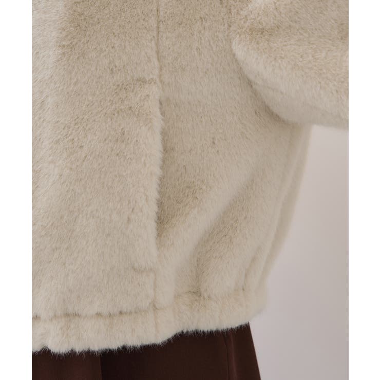 ブローチ付きアソートファーブルゾン | VIS  | 詳細画像26 