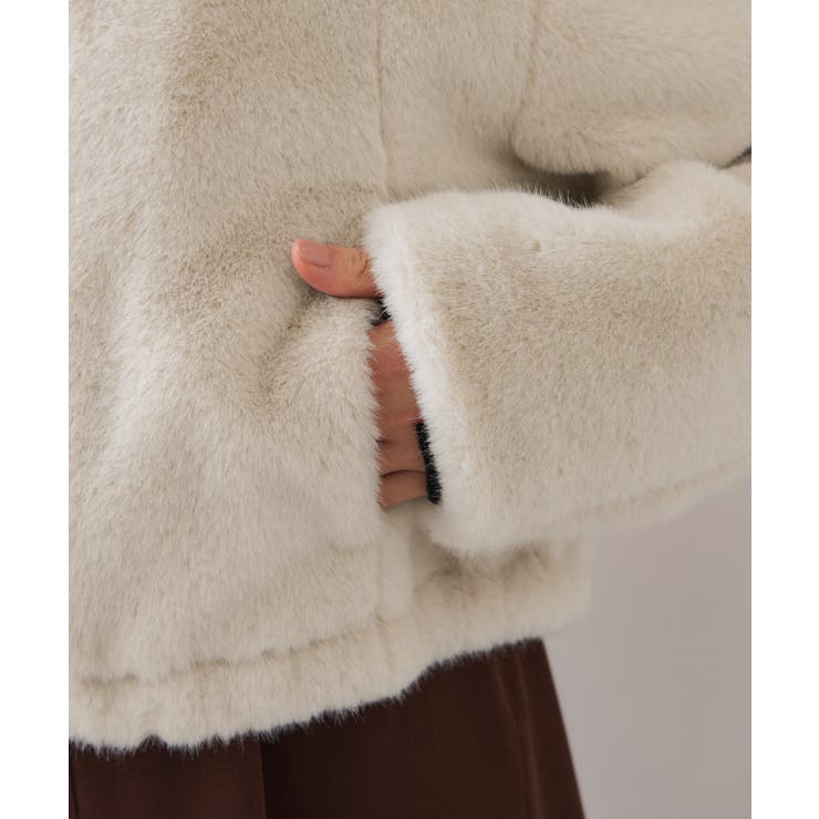 ブローチ付きアソートファーブルゾン | VIS  | 詳細画像27 