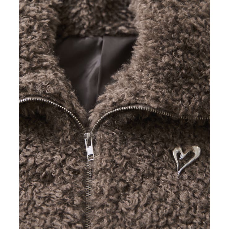 ブローチ付きアソートファーブルゾン | VIS  | 詳細画像30 