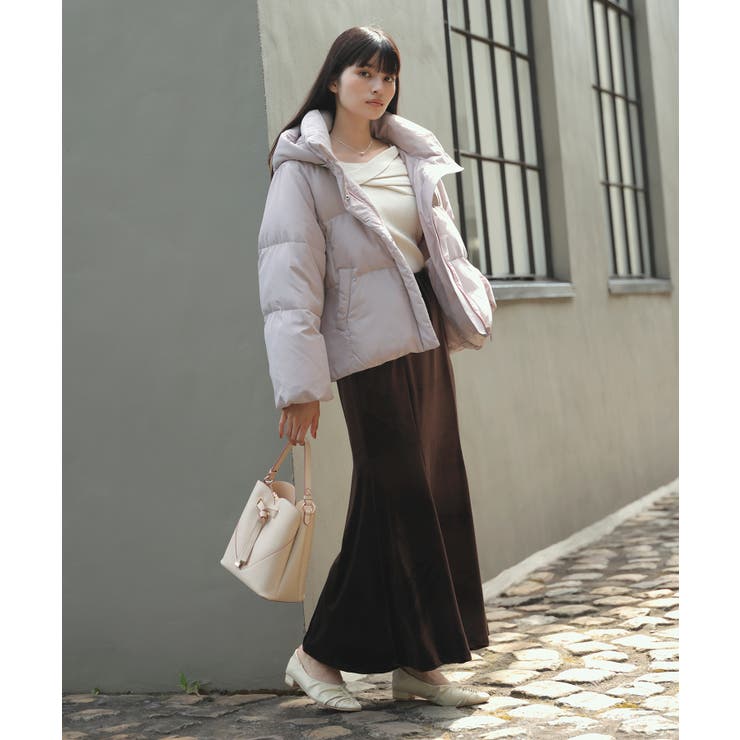 【アウター総選挙3位】フード取り外し可能軽量ダウンブルゾン/2WAY・撥水加工 | VIS  | 詳細画像10 