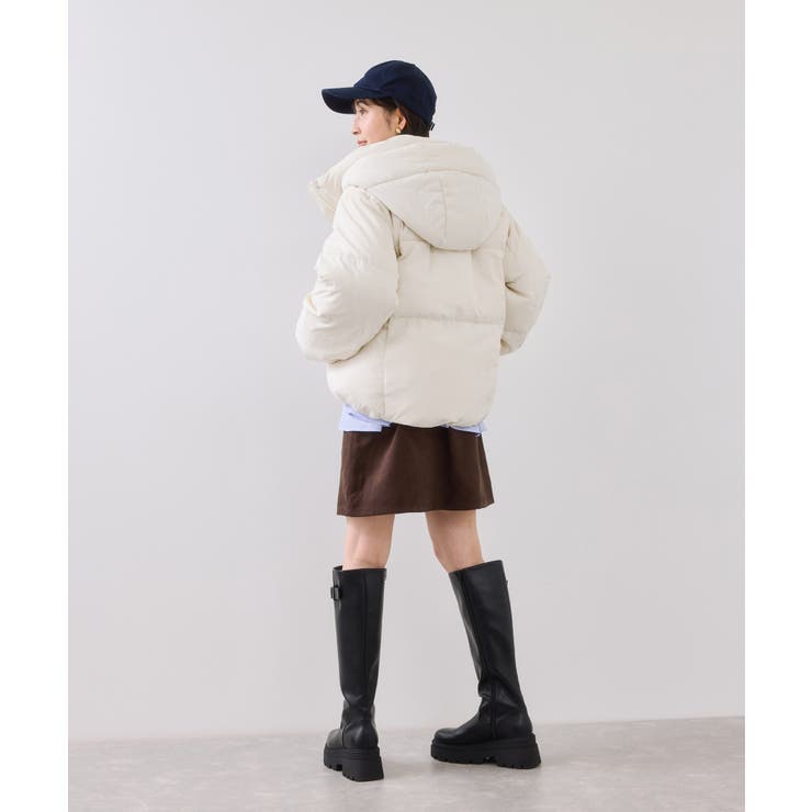 【アウター総選挙3位】フード取り外し可能軽量ダウンブルゾン/2WAY・撥水加工 | VIS  | 詳細画像22 