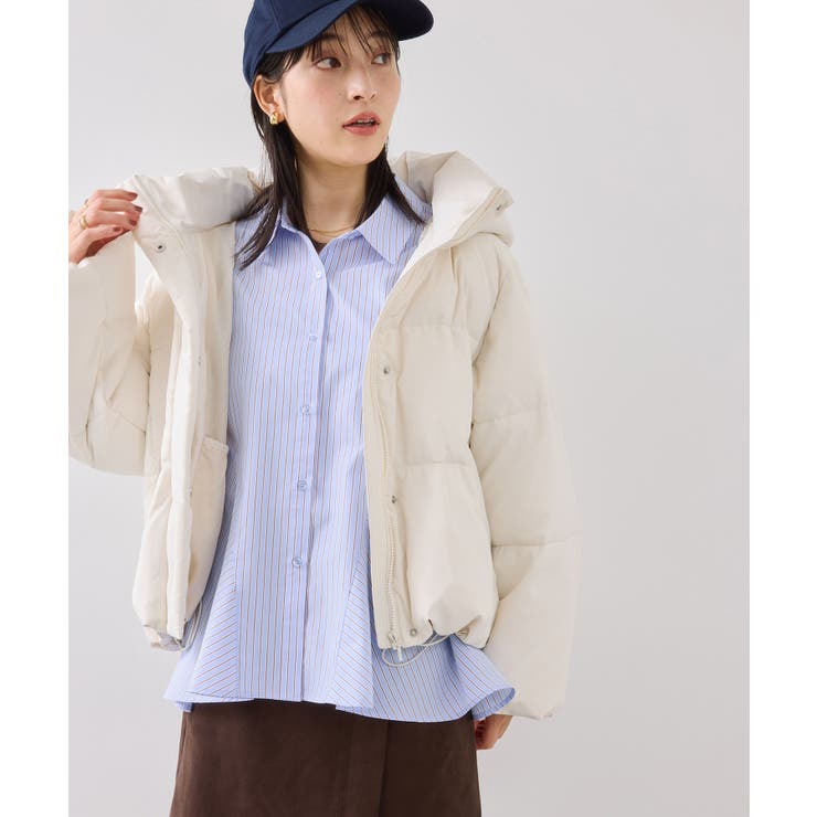 【アウター総選挙3位】フード取り外し可能軽量ダウンブルゾン/2WAY・撥水加工 | VIS  | 詳細画像25 