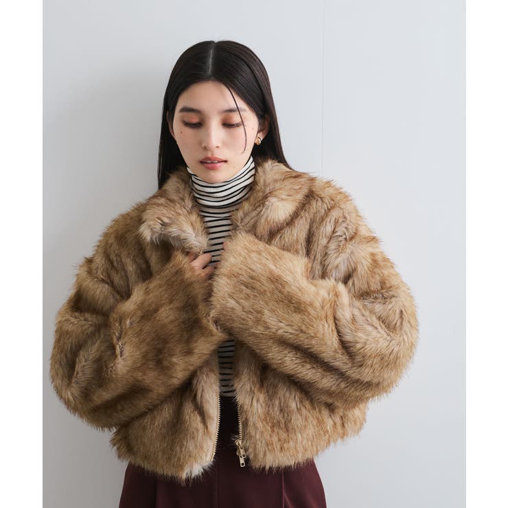 その他(99) | 【WEB/一部店舗限定】エコファーショート丈Wジップブルゾン | VIS 