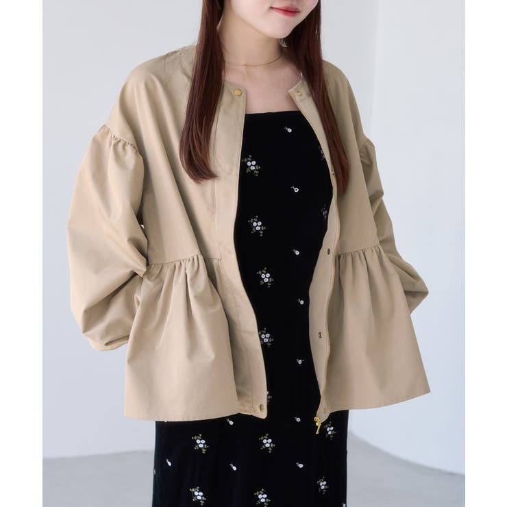 【WEB限定】バルーンスリーブペプラムブルゾン | VIS  | 詳細画像10 