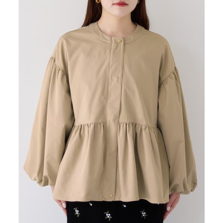 【WEB限定】バルーンスリーブペプラムブルゾン | VIS  | 詳細画像11 