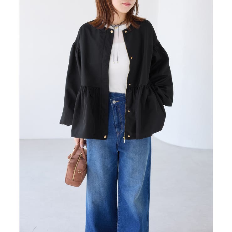 【WEB限定】バルーンスリーブペプラムブルゾン | VIS  | 詳細画像6 