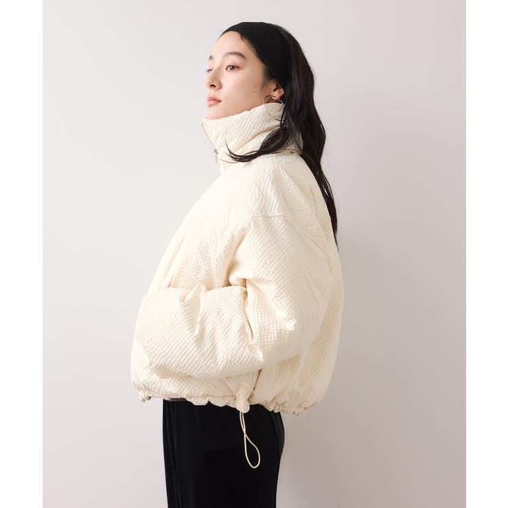 【WEB限定】軽くてあたたかいパディングショートボリューム中綿ブルゾン | VIS  | 詳細画像13 