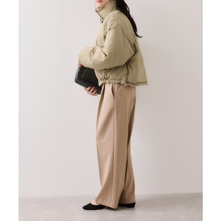 【WEB限定】軽くてあたたかいパディングショートボリューム中綿ブルゾン | VIS  | 詳細画像16 