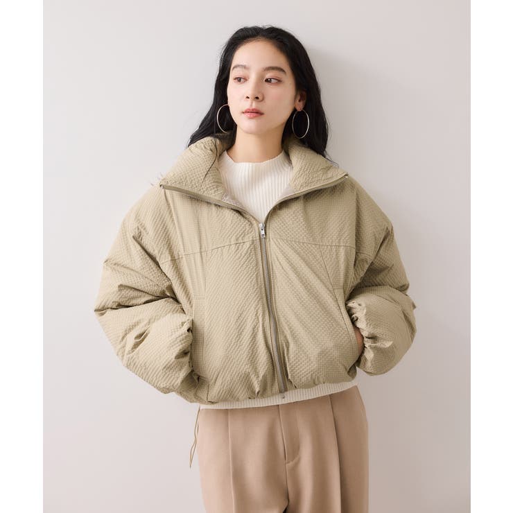 【WEB限定】軽くてあたたかいパディングショートボリューム中綿ブルゾン | VIS  | 詳細画像20 