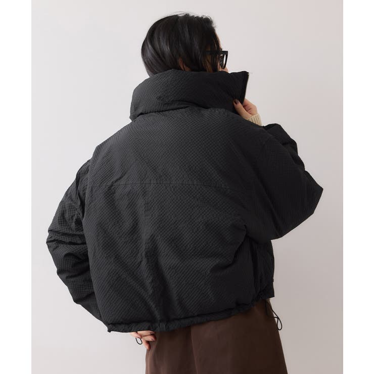 【WEB限定】軽くてあたたかいパディングショートボリューム中綿ブルゾン | VIS  | 詳細画像25 