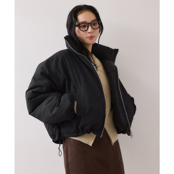 【WEB限定】軽くてあたたかいパディングショートボリューム中綿ブルゾン | VIS  | 詳細画像26 