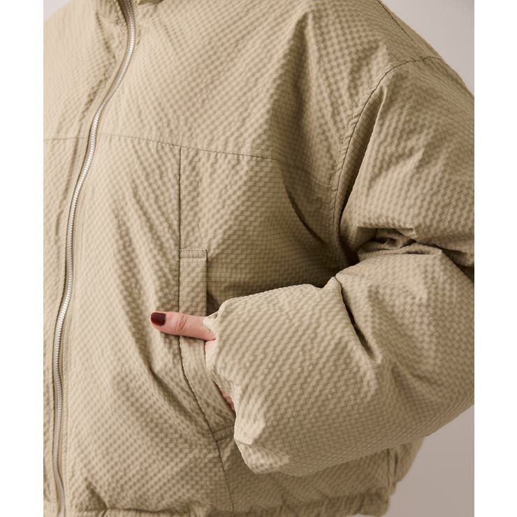 【WEB限定】軽くてあたたかいパディングショートボリューム中綿ブルゾン | VIS  | 詳細画像34 