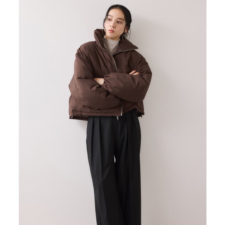 【WEB限定】軽くてあたたかいパディングショートボリューム中綿ブルゾン | VIS  | 詳細画像4 