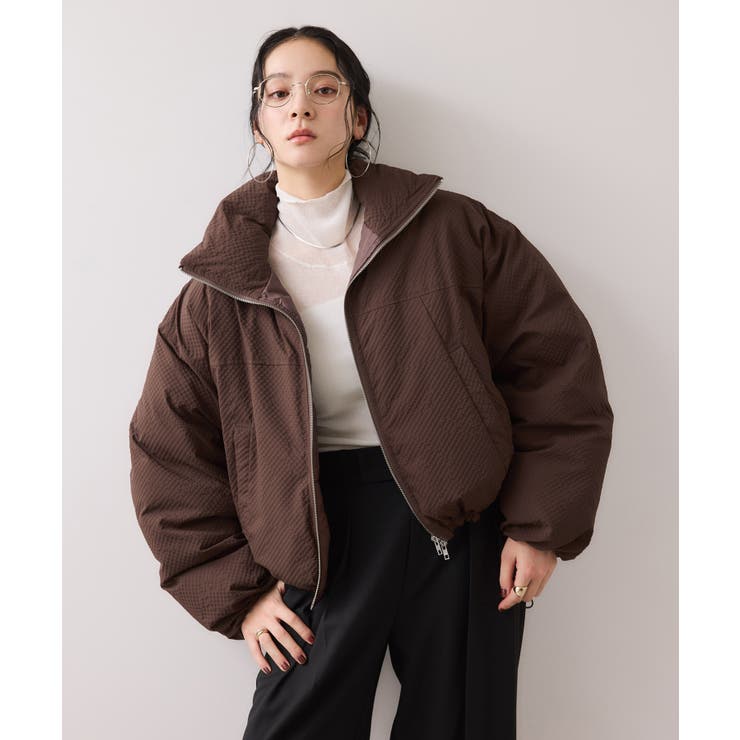 【WEB限定】軽くてあたたかいパディングショートボリューム中綿ブルゾン | VIS  | 詳細画像5 