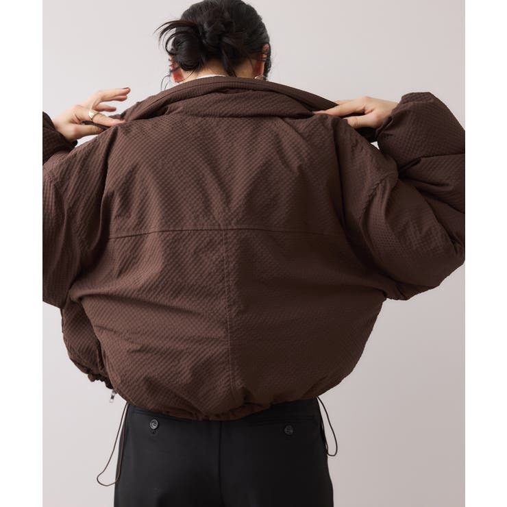 【WEB限定】軽くてあたたかいパディングショートボリューム中綿ブルゾン | VIS  | 詳細画像7 