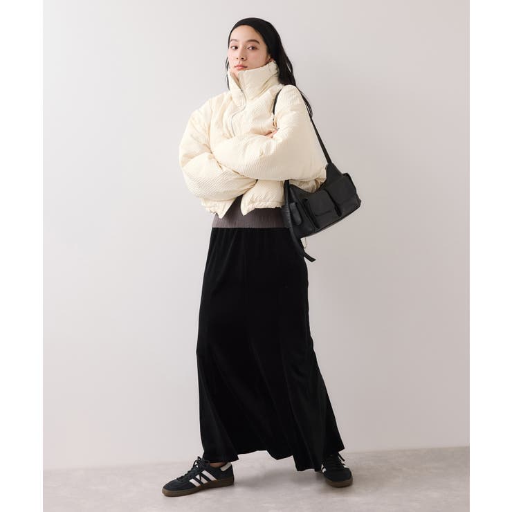 【WEB限定】軽くてあたたかいパディングショートボリューム中綿ブルゾン | VIS  | 詳細画像9 