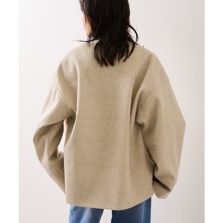 【WEB限定】ボアポケットノーカラーコート | VIS  | 詳細画像11 