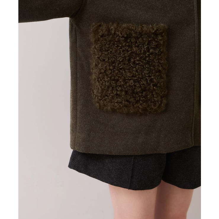 【WEB限定】ボアポケットノーカラーコート | VIS  | 詳細画像27 