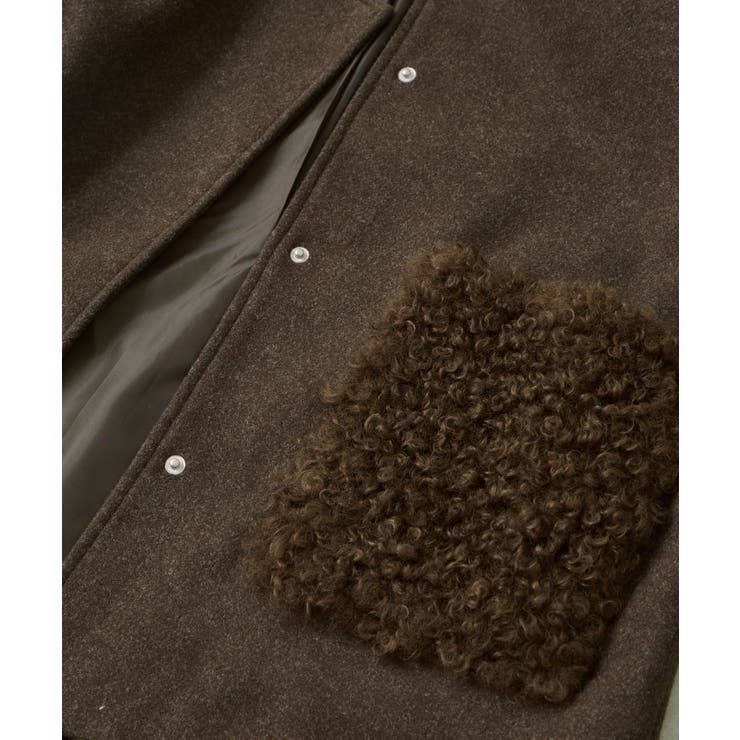 【WEB限定】ボアポケットノーカラーコート | VIS  | 詳細画像29 