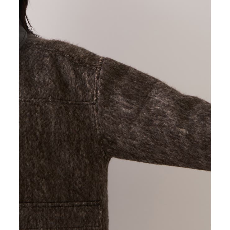 【WEB限定】衿袖レザーシャギーアウター | VIS  | 詳細画像16 