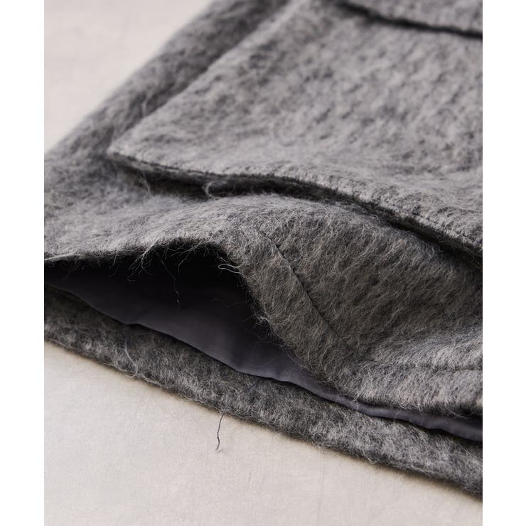 【WEB限定】衿袖レザーシャギーアウター | VIS  | 詳細画像23 