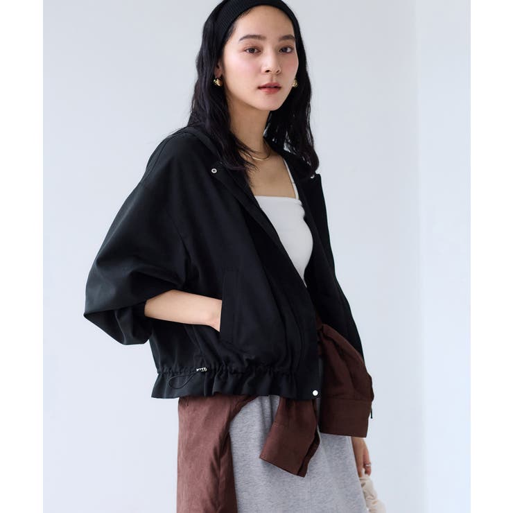 【WEB限定】バックフリルライトフードブルゾン | VIS  | 詳細画像11 