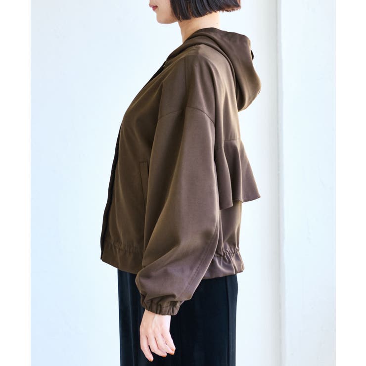 【WEB限定】バックフリルライトフードブルゾン | VIS  | 詳細画像23 