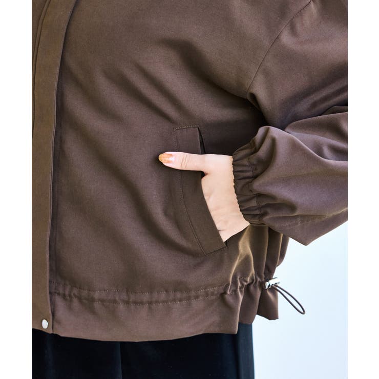 【WEB限定】バックフリルライトフードブルゾン | VIS  | 詳細画像27 