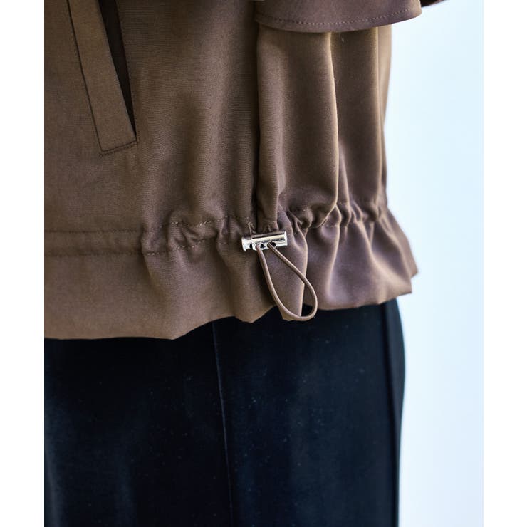 【WEB限定】バックフリルライトフードブルゾン | VIS  | 詳細画像29 