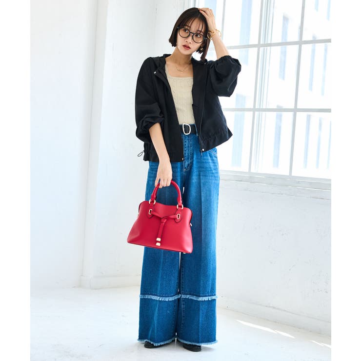 【WEB限定】バックフリルライトフードブルゾン | VIS  | 詳細画像36 