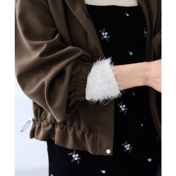 【WEB限定】バックフリルライトフードブルゾン | VIS  | 詳細画像6 