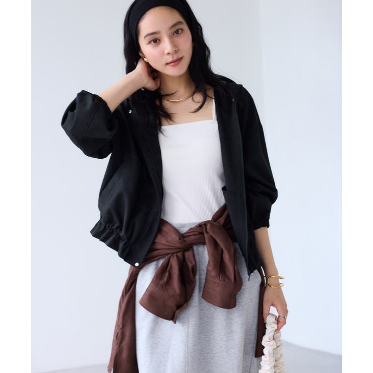 【WEB限定】バックフリルライトフードブルゾン | VIS  | 詳細画像9 