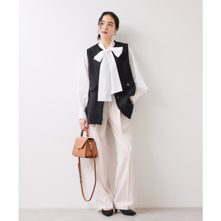 【WEB限定】ノーカラーツイードジレ | VIS  | 詳細画像12 