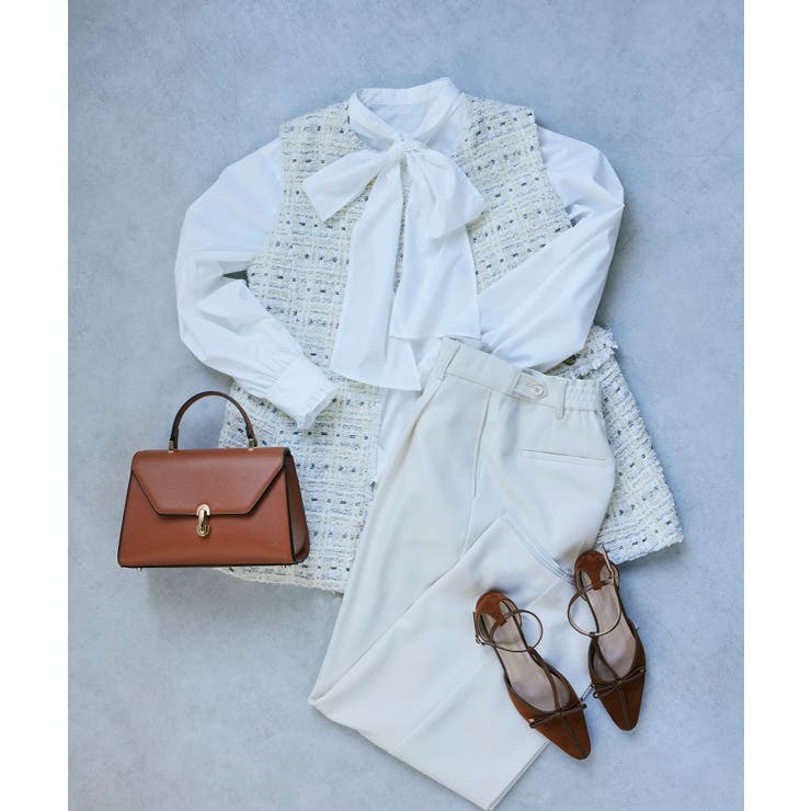 【WEB限定】ノーカラーツイードジレ | VIS  | 詳細画像29 