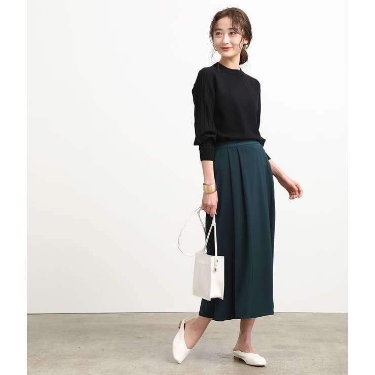 袖プリーツモックネックプルオーバー | VIS  | 詳細画像12 