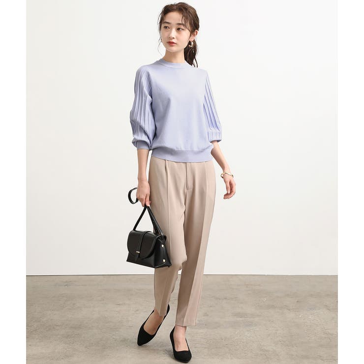 袖プリーツモックネックプルオーバー | VIS  | 詳細画像8 