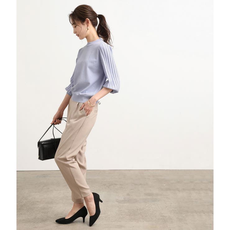 袖プリーツモックネックプルオーバー | VIS  | 詳細画像9 