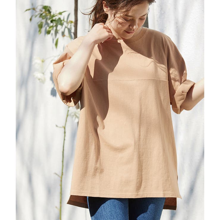 ベージュ(27) | BIGシルエットフットボールTシャツ | VIS 