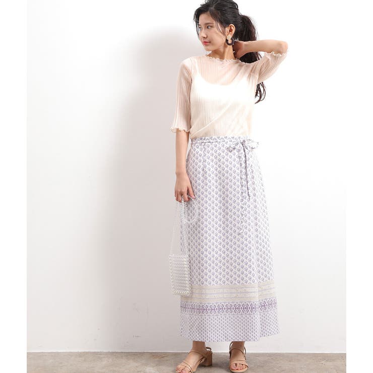 ボートネック半袖シアープリーツプルオーバー | VIS  | 詳細画像15 