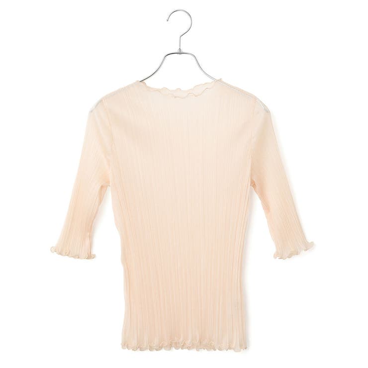 ボートネック半袖シアープリーツプルオーバー | VIS  | 詳細画像8 