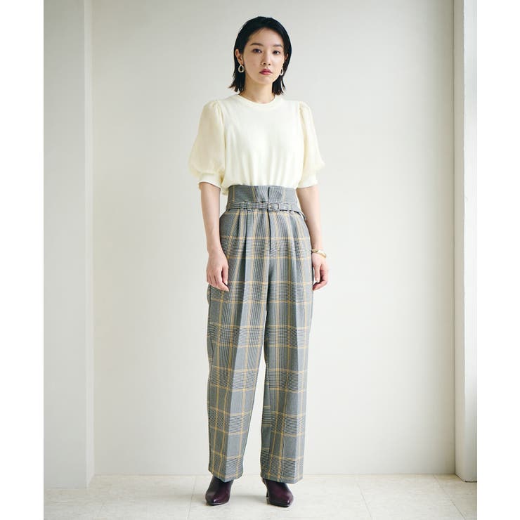 【新色追加】上品な雰囲気で魅せる袖オーガーンジー半袖プルオーバー | VIS  | 詳細画像5 