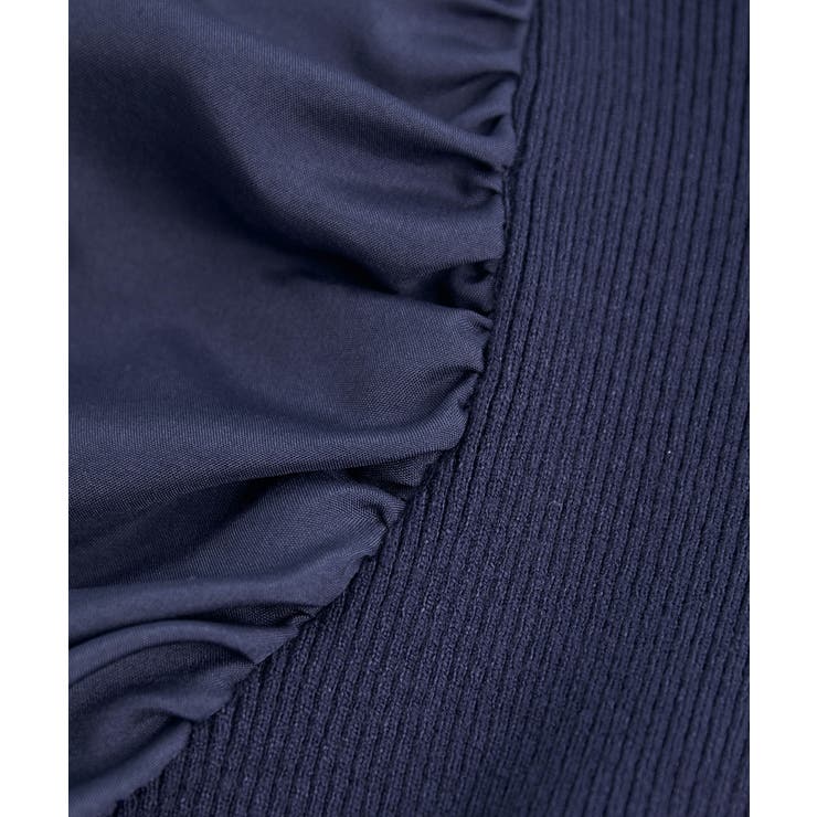 【前後2WAY】くしゅっと袖シャーリングニット | VIS  | 詳細画像22 