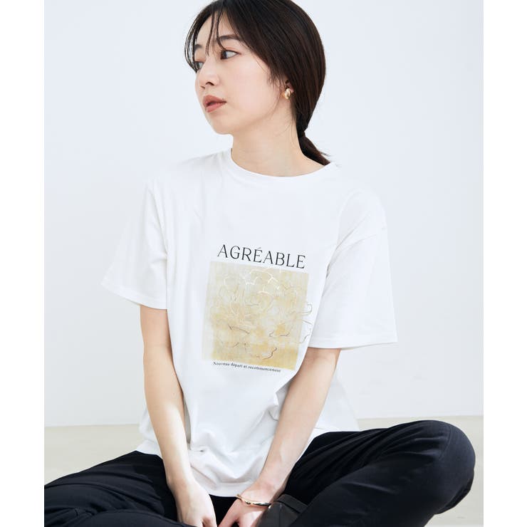 グラフィック 箔プリントアソートtシャツ 品番 Visw Vis ビス のレディースファッション通販 Shoplist ショップリスト