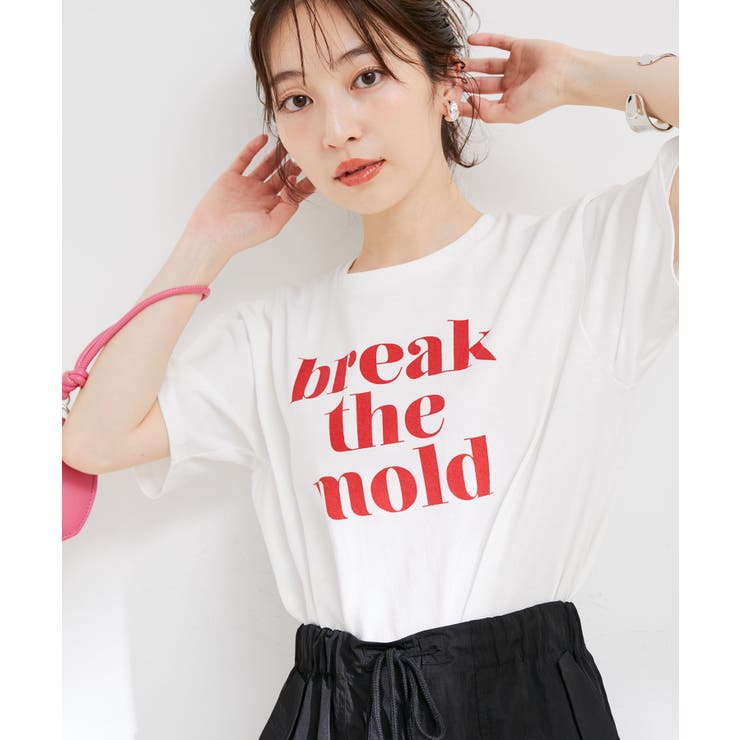 【洗える】アソートロゴクルーネックTシャツ[品番：VISW0035126]｜VIS （ビス  ）のレディースファッション通販｜SHOPLIST（ショップリスト）