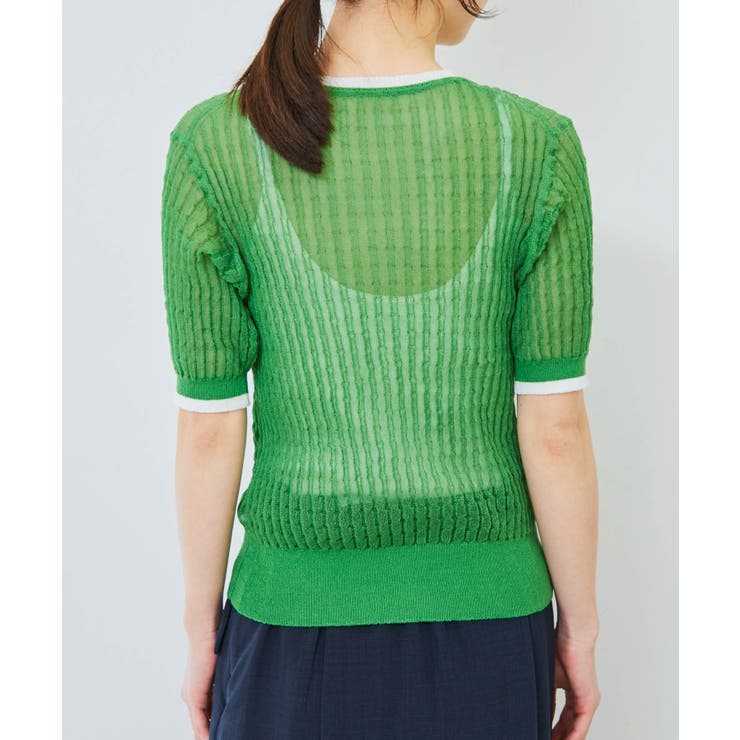 ポコポコシアーハーフスリーブニット | VIS  | 詳細画像13 