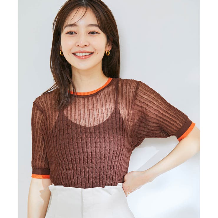 ポコポコシアーハーフスリーブニット | VIS  | 詳細画像3 