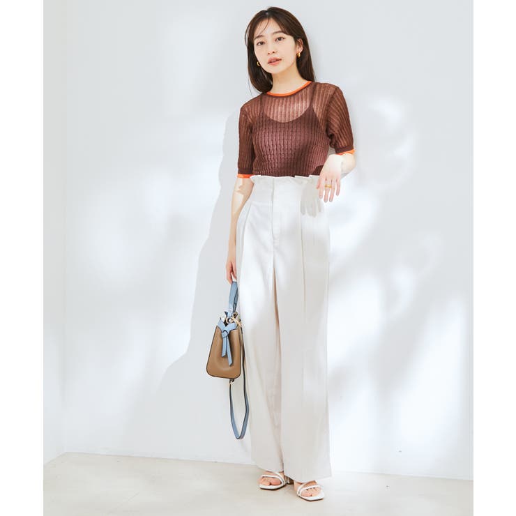 ポコポコシアーハーフスリーブニット | VIS  | 詳細画像4 