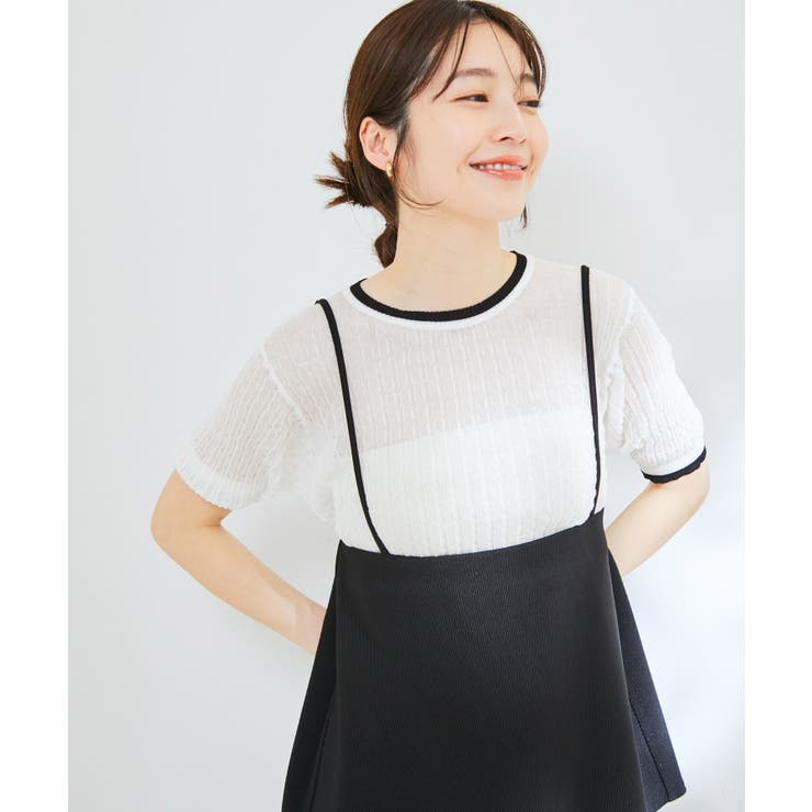 ポコポコシアーハーフスリーブニット | VIS  | 詳細画像5 